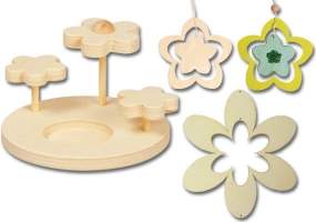  Holzblumen – Ideal als Holz Dekoration    Du...