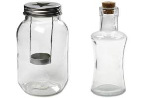  Eine Flasche aus Glas dekorieren...