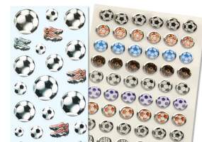  Für echte Sportler - Fußball Sticker...