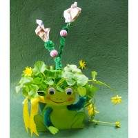 Geldgeschenke basteln Frosch