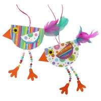 Vögel mit Kindern basteln