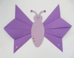 Schmetterling falten