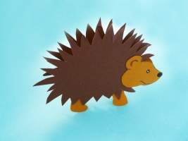 Igel basteln mit Kindern