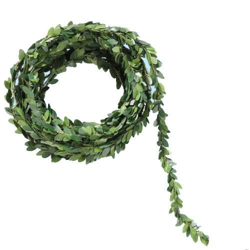 Buchsgirlande, Minigirlande, grün Rolle 5 m lang, 1 cm breit