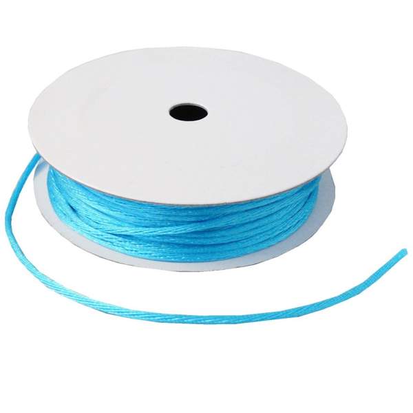 Kordel türkis Satinkordel 2 mm x 10 m aus Satin
