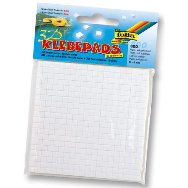 Klebepads 800 Stück, 2 und 3 mm dick
