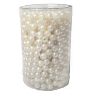 Dekoperlen perlweiß 6 mm, 75 g