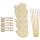 Blumenstecker Hühnchen, 6 Stück aus Holz