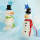 Bastelset Schneemann Weihnachten Deko 4er Set 12cm groß