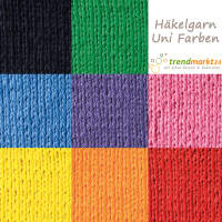 Häkelgarn Schulgarn gelb 4 Knäuel mit je 50g