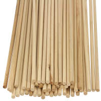 Holzstäbe 8mm 50cm lang rund 50 Stück, Holzstab...