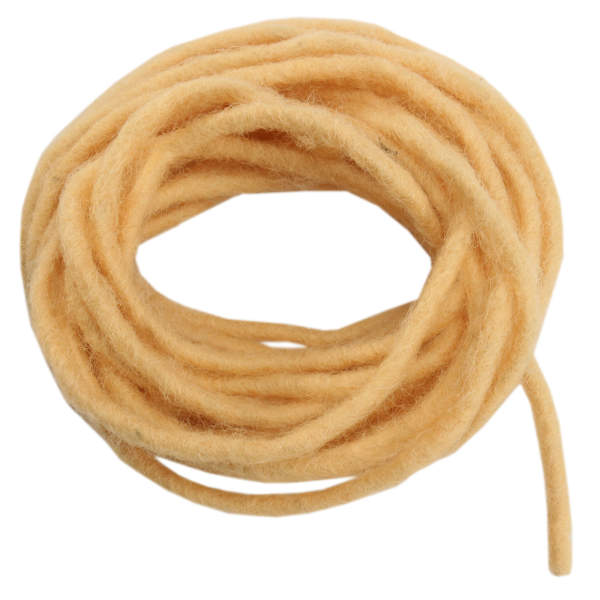 Filzkordel apricot haut  5 m lang, Ø 5 mm