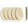 Holzscheiben oval, 6 Stück, ca. 8,3 cm aus Sperrholz gelasert 6mm stark