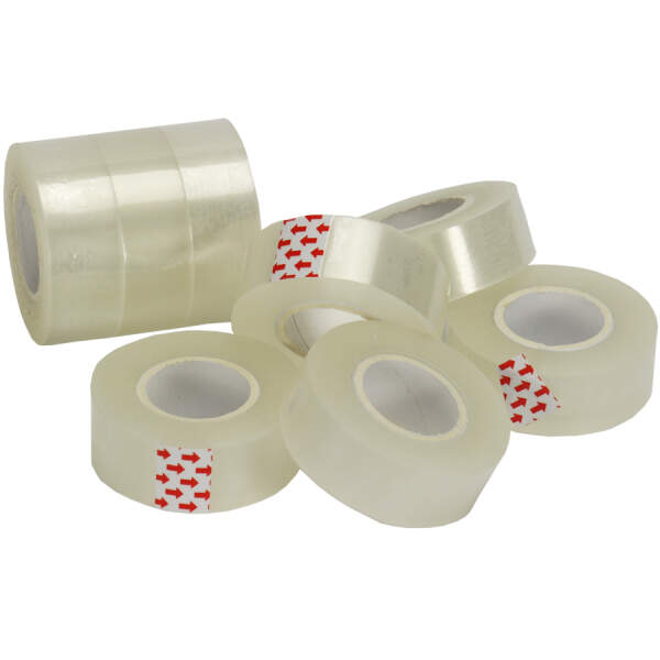 Klebefilmband transparent, 18 mm, Set mit 8 Rollen