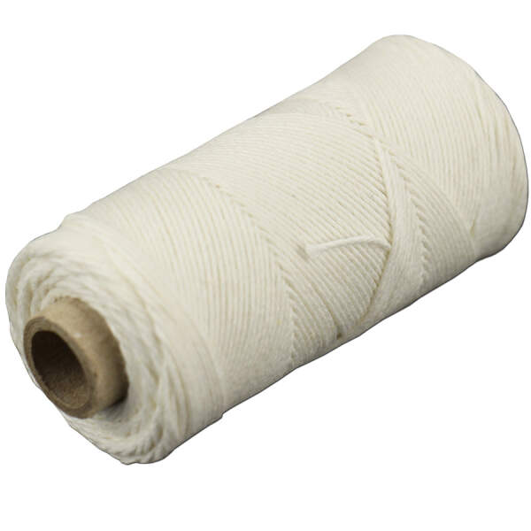 Grillschnur, Bratenschnur, Küchengarn, Bastelkordel weiss, 1 Rolle 60m, 1mm