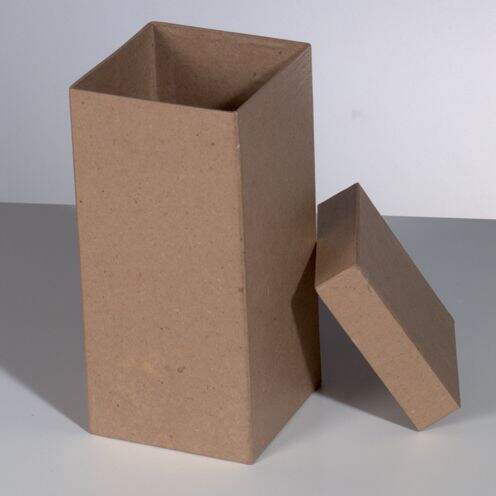 Pappbox hoch Quadrat 9,5 x 9,5 x H 20 cm