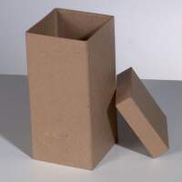 Pappbox hoch Quadrat 9,5 x 9,5 x H 20 cm