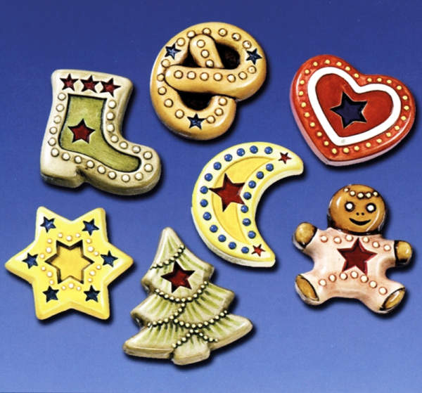 Gießform Weihnachtsdeko, 7tlg.
