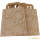 Papiertragetasche braun weiß Spitzen 6er Pack Blumenmotiv
