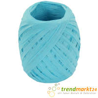 Papierkordel hellblau türkis Papier Raffia 5 mm...