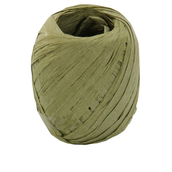 Papierkordel dunkelgrün  Papier Raffia 5 mm breit x 50 m lang
