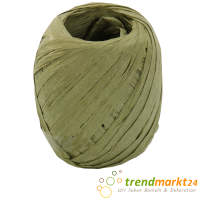 Papierkordel dunkelgrün  Papier Raffia 5 mm breit x...
