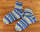 Sockenwolle 4fädig blau Jacquard 100g schadstoffgeprüfte Qualität