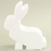 Bastelset Styroporform Hase, 4 Stück mit Servietten...