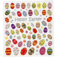 Sticker Ostern Osterhasen, Set mit 4 Blatt verschiedenen Motiven, je Blatt 15x16,5 cm