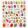 Sticker Ostern Osterhasen, Set mit 4 Blatt verschiedenen Motiven, je Blatt 15x16,5 cm