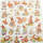 Sticker Ostern Osterhasen, Set mit 4 Blatt verschiedenen Motiven, je Blatt 15x16,5 cm