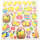 Sticker Ostern Osterhasen, Set mit 4 Blatt verschiedenen Motiven, je Blatt 15x16,5 cm