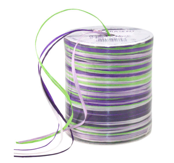 Bast multi violett-Töne, Multibast  RAFFIA, 50 m Spule