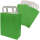 Papiertragetasche grün 6er Pack Flachhenkel 18x22 cm Papiergriff