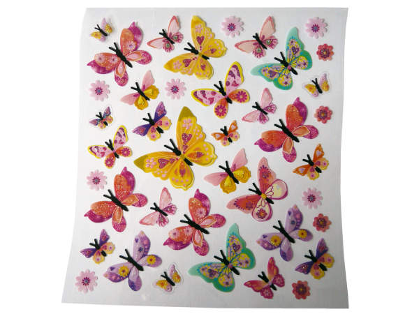 Sticker Schmetterlinge, 1 Blatt 15x16,5 cm