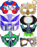Kindermasken Weltraum 6 verschiedene Motive