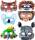 Kindermasken exotische Tiere 6 verschiedene Motive