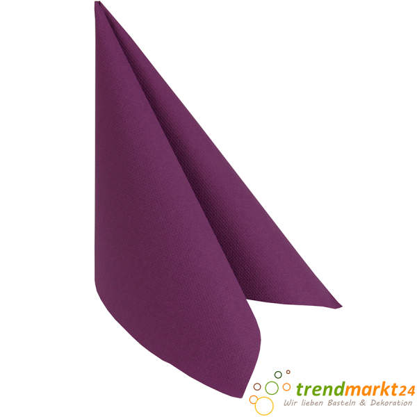 Premiumservietten lila ROYAL 40 x 40 cm Formstabil 1/4-Falz