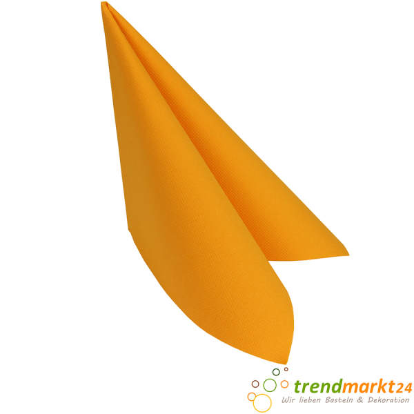 Premiumservietten orange ROYAL 40 x 40 cm Formstabil 1/4-Falz