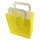 Papiertragetasche gelb 6er Pack Flachhenkel 18x22 cm Papiergriff