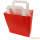 Papiertragetasche rot 6er Pack Flachhenkel 18x22 cm Papiergriff