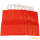 Papiertragetasche rot 6er Pack Flachhenkel 18x22 cm Papiergriff