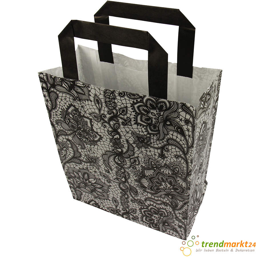Papiertragetaschen Schwarz | Papiertragetaschen Bunt