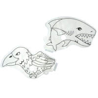 Aufblasbare Kindermasken Hai / Adler