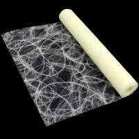Dekovlies creme 5m x 30cm grob Tischläufer Sisaloptik Tischband