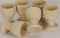 Eierbecher aus Holz 6 Stück