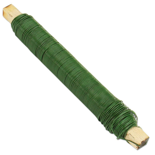 Wickeldraht grün100g Spule, Basteldraht Gartendraht Blumendraht Bindedraht