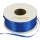 Doppelsatinband 3mm breit blau Rolle 100m lang Dekoband