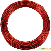 Aludraht rot Ø 2 mm x 30 m eloxierter Basteldraht...