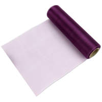 Tischband Organza pflaume Rolle 16cm breit 9m lang